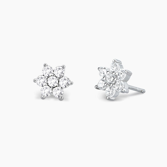 Orecchini Donna in Argento con Zirconi Bianchi Mabina Gioielli 563050
