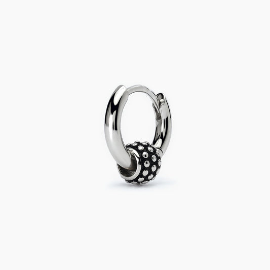 Orecchino Singolo Uomo in Argento con Charm Borchiato Mabina Gioielli 563625